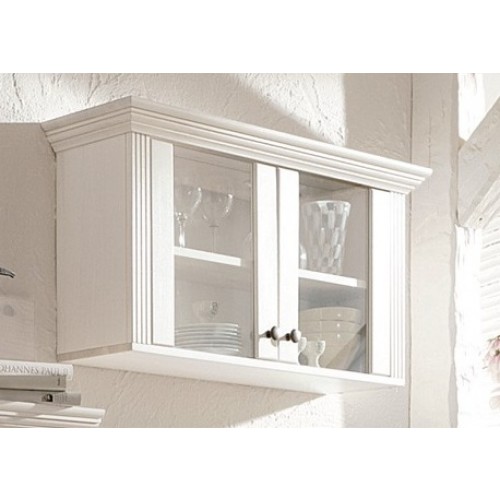 Hängeschrank, vitrine aus kiefernholz weià lackiert