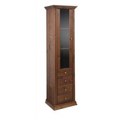 Vitrine kolonialfarben lackiert
