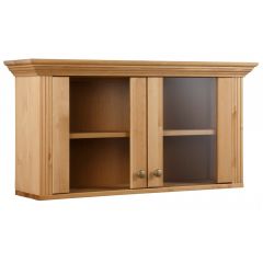 Vitrine, Hängeschrank aus Kiefernholz gelaugt/geölt