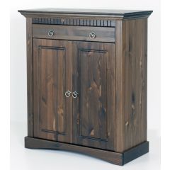 2trg. Kommode aus Kiefernholz kolonialfarben lackiert, Schrank, Sideboard