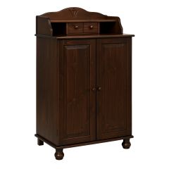 PC-Schrank aus massiver Kiefer, kolonialfarben