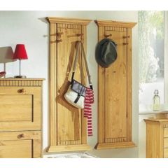 Massive Wandgarderobe aus Kiefernholz - 2er Set