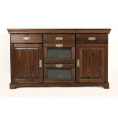 Sideboard aus Kiefernholz kolonialfarben lackiert, Kommode, Schrank, Anrichte